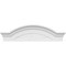 Ekena Millwork Segment Arch W/ Flankers Sunburst Architectural Grade PVC Pediment, 34"W x 9-1/2"H x 2-1/2"P PEDPS034X095SGF01 - alternate 6